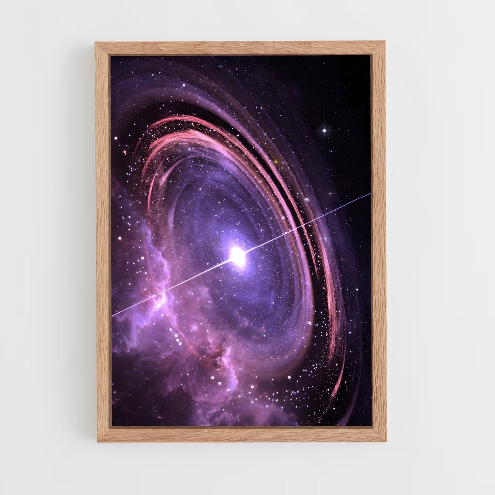Poster Solar system tourbillonnante – affiche Système solaire (vue 4)